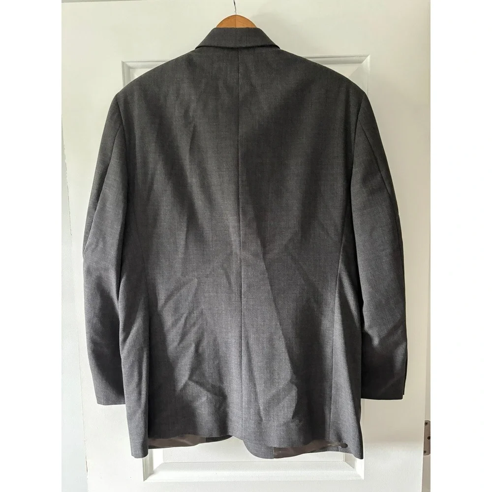 Brooks Brothers Blazer Mens 42R Gray BrooksStretch Worsted Wool Suit Coat